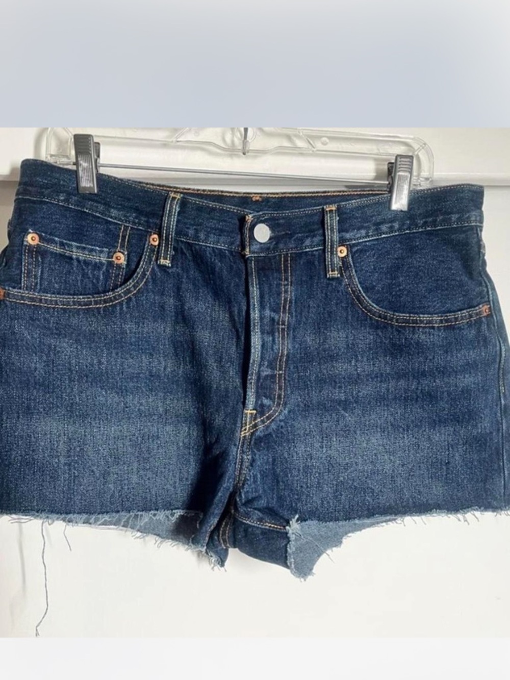 Levi’s  Dark Wash Denim Shorts -